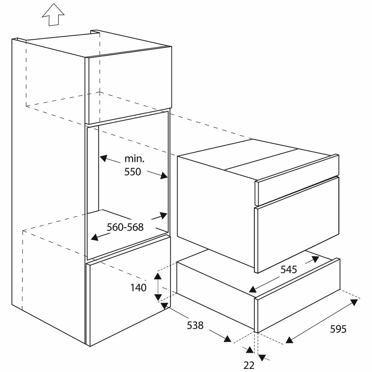 Bertazzoni WD60N 14cm Warming Drawer - ExDisplay - Image 4