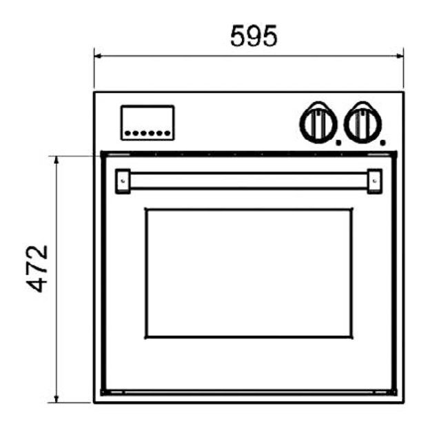 Steel GFE6SS 60cm Multifunction Oven - ExDisplay - Image 2