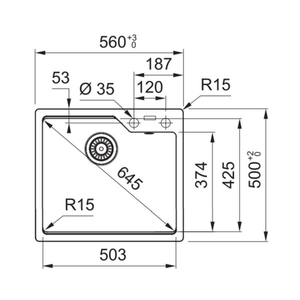 Franke UBG610-56SG Urban Inset Sink - ExDisplay - Image 2
