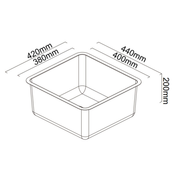 Abey NL100 Lago Single Bowl - Image 2