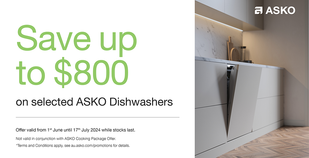 ASKO 82cm Builtin Dishwasher Black Steel Brisbane Appliance Sales DA