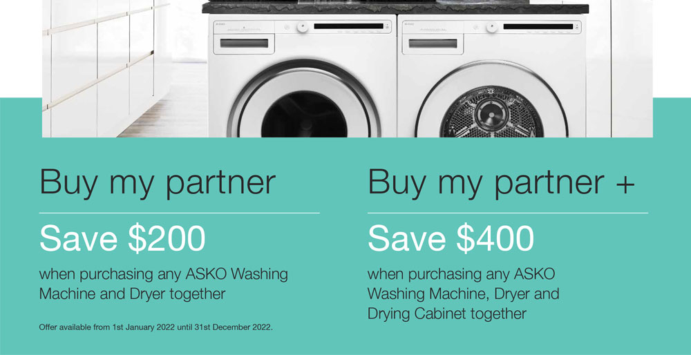 ASKO Logic 8kg Front Load Washer White Brisbane Appliance Sales