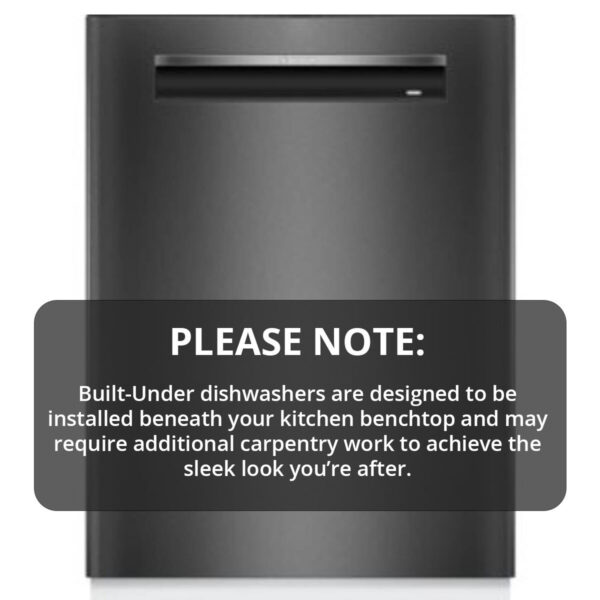 Bosch SMP6HCB01A Underbench Dishwasher note for installation - Brisbabe Appliance Sales