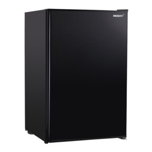 Husky 130L Solid Door Bar Fridge - Black