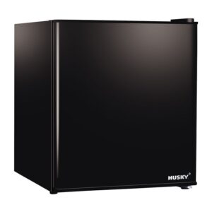 Husky 43L Mini Solid Door Bar Fridge - Black