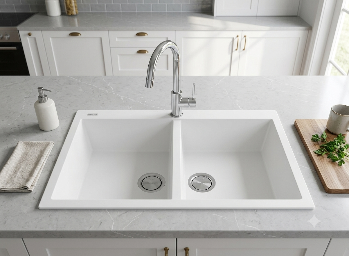 Oliveri ST-WH1564 OF Double Bowl Sink - Image 2