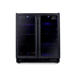 Husky Riserva Double Door Wine Fridge & Drinks Chiller - Matte Black