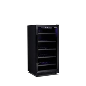 Husky Riserva 240L Dual Zone Freestanding Wine Fridge - Matte Black