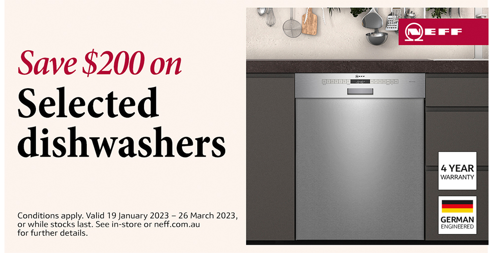 Neff Dishwashers promotion - Brisbane Appliance Sales