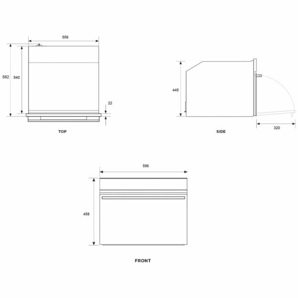 Fisher & Paykel OS60NDBB1 Compact Oven - ExDisplay - Image 2