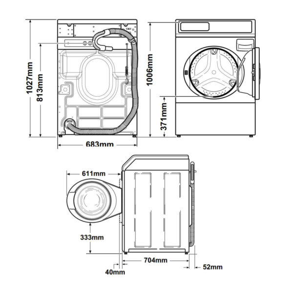 Speed Queen AFNE9B FL Washing Machine - ExDisplay - Image 2