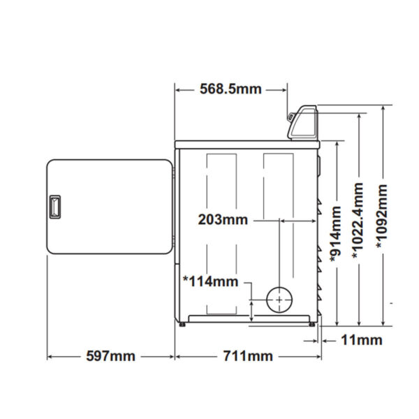 Speed Queen ADEE9RMB Electric Dryer - Image 2
