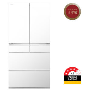 Hitachi White Glass RGW670TAXW Fridge - Brisbane Appliance Sales