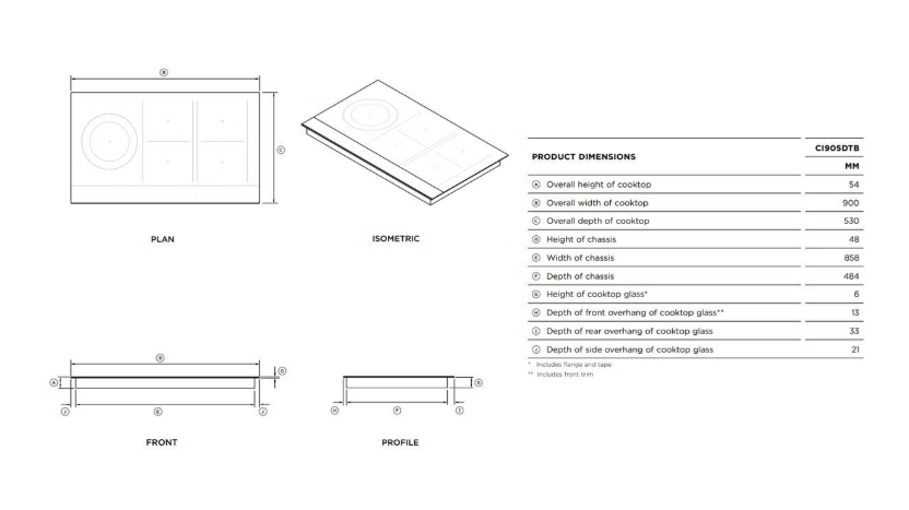 Fisher & Paykel CI905DTB4 90cm Induction Cooktop - ExDisplay - Image 2