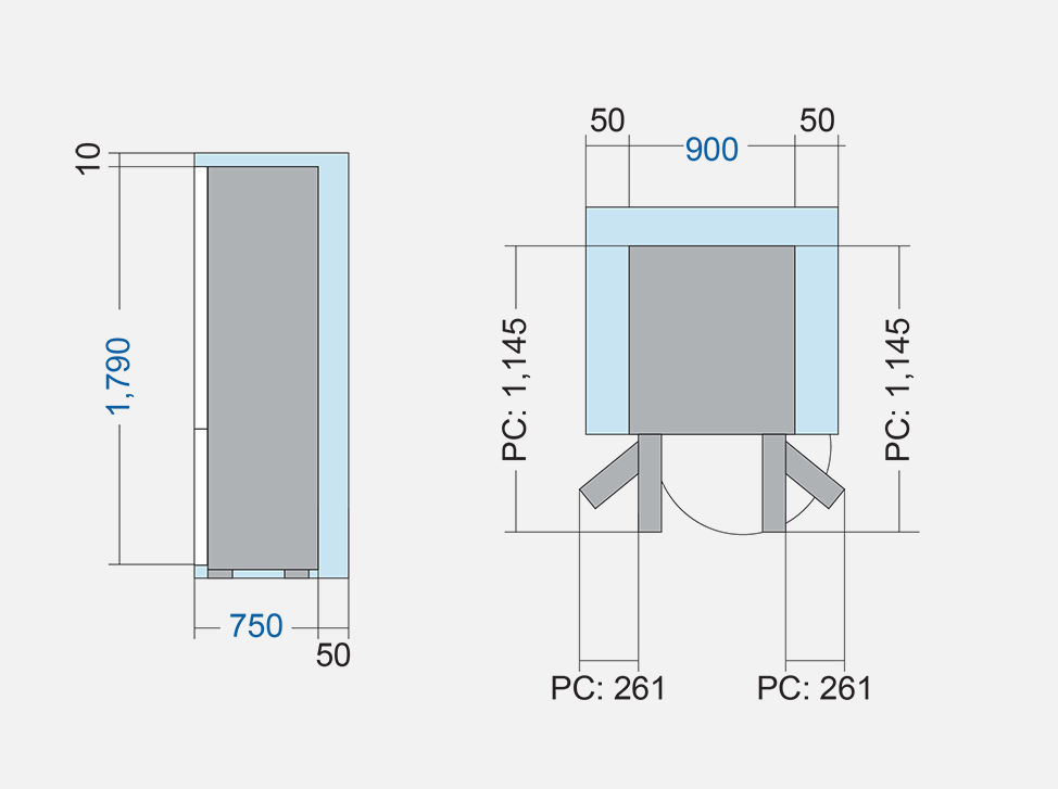 Panasonic NR-XY680LVKA 618lt Quad French Door Fridge - ExDisplay - Image 3
