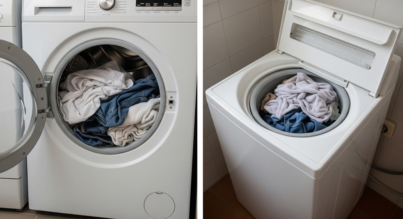 top load vs front load washing machines