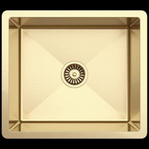 Oliveri Spectra Single Bowl Sink - Brushed Gold