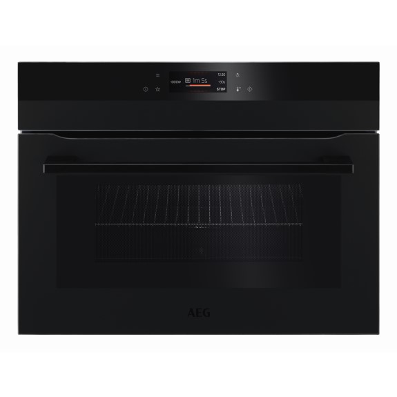 AEG 60cm Compact CombiQuick Microwave Oven - Black