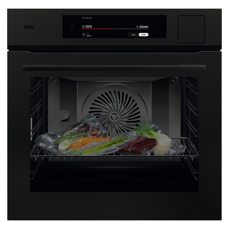 AEG 60cm Multifunction 25 Steam Oven - Matte Black