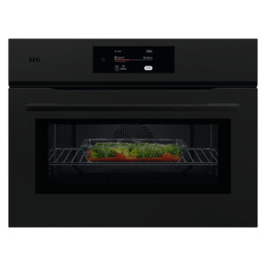 AEG 45cm Combi Quick Compact Oven - Matte Black
