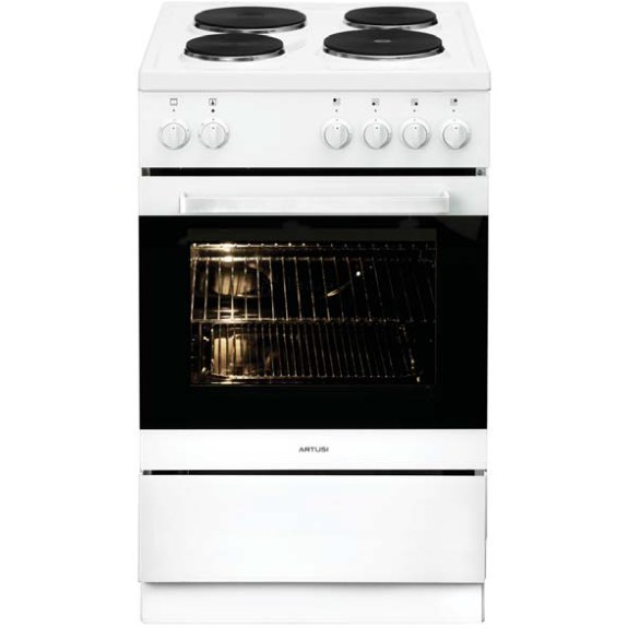 Artusi 54cm Electric Upright Cooker - White