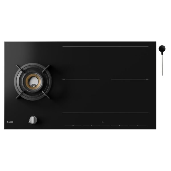 ASKO 90cm Duo Fusion Combined Gas & Induction Cooktop - Black - Image 2