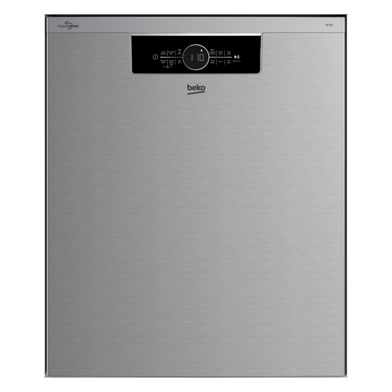 Beko 14 Place Setting Built Under Dishwasher - Platinum Steel