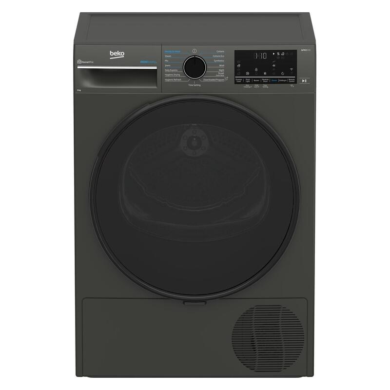 Beko 9kg Smart Heat Pump Dryer with Steam - Graphite
