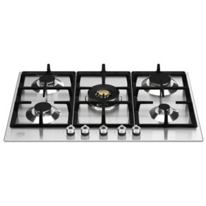 Bertazzoni 75cm Professional Series Gas Hob with Wok - Stainless Steel