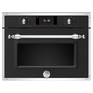Bertazzoni 45cm Heritage Series Built-In Combi-Microwave Oven - Matte Black