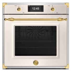 Bertazzoni 60cm Heritage Pyrolytic Combi Steam Oven - Avorio/Gold