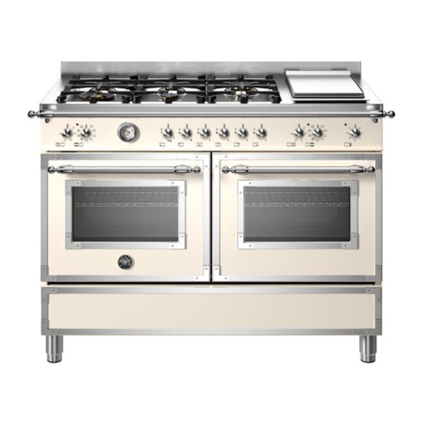 Bertazzoni 120cm Heritage Series Dual Fuel Cooker - Ivory