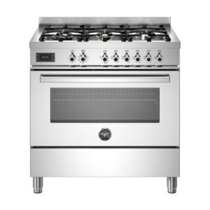 Bertazzoni 90cm Professional Series Dual Fuel Cooker - Stainless Steel