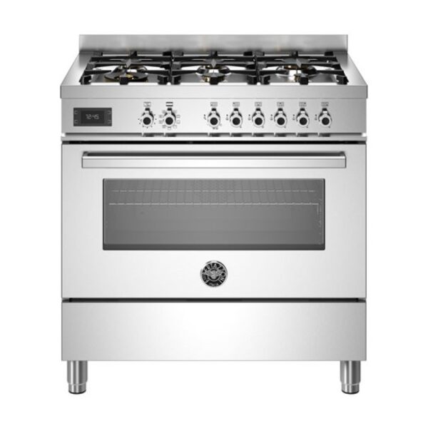 Bertazzoni 90cm Professional Series Dual Fuel Cooker - Stainless Steel