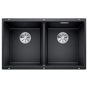 Blanco Double Bowl Undermount Sink - Rock Grey
