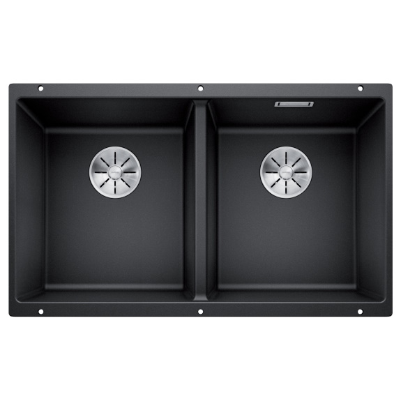 Blanco Double Bowl Undermount Sink - Rock Grey