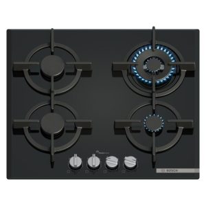 Bosch 60cm 4 Burner Gas Cooktop - Black Glass (Series 6)