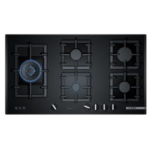 Bosch Series 6 Gas Cooktop Black Tempered Glass 90cm