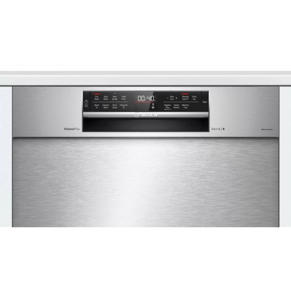 Bosch 15 Place Setting Built-Under Dishwasher - Brushed Stainless (Series 6) - Image 2