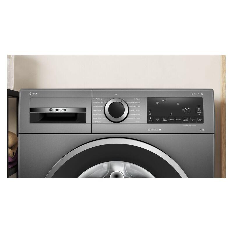 Bosch 9kg Series 6 Front Load Washing Machine - Iron Grey - Image 2