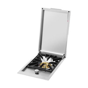 BeefEater Integrated Side Burner with Lid - Stainless Steel