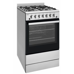 Chef 54cm Freestanding Gas Cooker - Stainless Steel