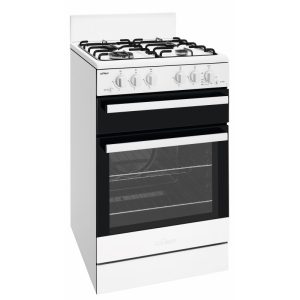 Chef 54cm Freestanding Oven with 4-Burner Gas Cooktop - White
