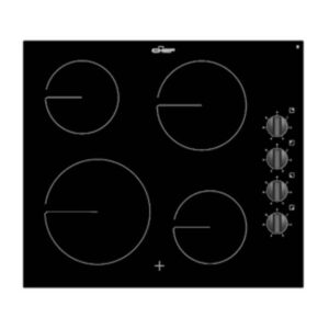 Chef 60cm 4 Zone Electric Ceramic Cooktop