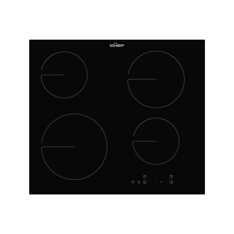 Chef 60cm 4 Zone Ceramic Cooktop