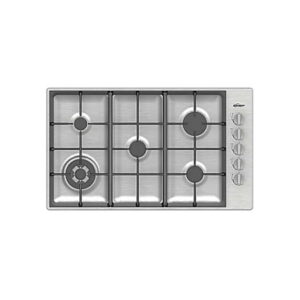 Chef 90cm 5 Burner Gas Cooktop - Stainless Steel