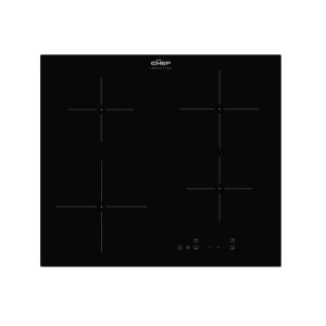 Chef 60cm 4-Zone Induction Cooktop - Black