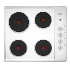 Chef 60cm Electric Cooktop - Stainless Steel