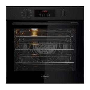 Chef 60cm Built-in Pyrolytic Oven - Black