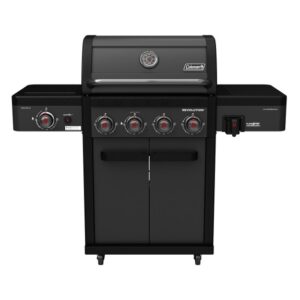 Coleman Revolution 4 Burner BBQ with Side Burner - Black Matte